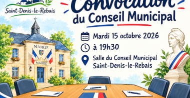 Conseil municipal le 15/10/2026